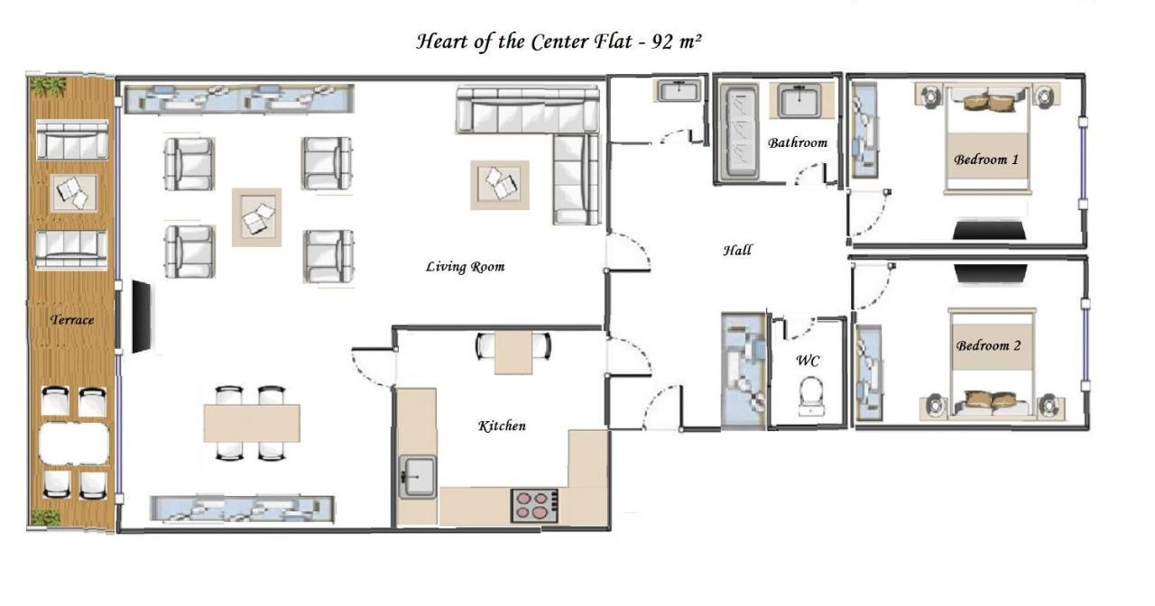Heart Of Nice- Modern Elegant 2Br Flat Big Terrace Екстер'єр фото
